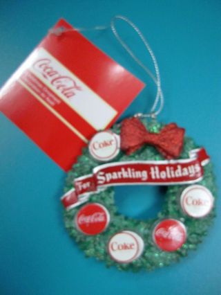 Kurt Adler Coca - Cola Christmas Ornament Wreath