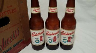 Vintage EDELWEISS Beer Returnable Case with 20 Bottles Pickett Dubuque Iowa 7