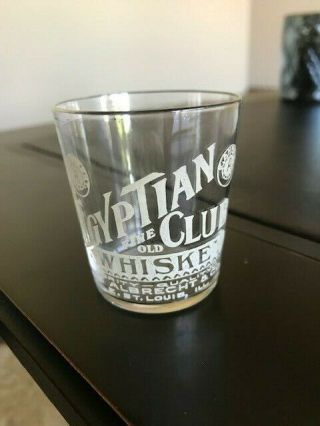 E East St Louis Il Illinois Distillery Whiskey Shot Glass Pre Pro Egyptian Club