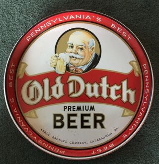 Old Dutch Premium Beer Tray Eagle Brewing Company Catasauqua Pennsylvania