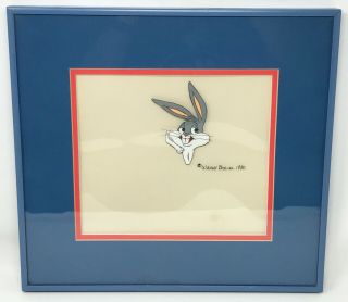 One Of A Kind Framed Warner Bros Bugs Bunny Animation Cel With Scp
