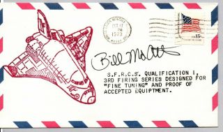 Space Shuttle Astronaut Bill Mcarthur Signed 1979 White Sands Missle Range Cover