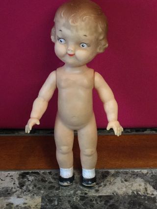 Vintage Ideal Toy Co.  Campbell Kid 8” Height Plastic Doll - No Clothes
