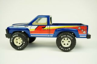 Vtg Nylint Metal Muscle Blue Pickup Truck Toy Toyota 4x4 Off Road
