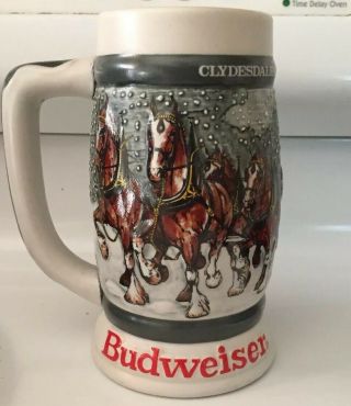 Budweiser Clydesdales 50th Anniversary Collectible 1933 - 1983 Holiday Stein