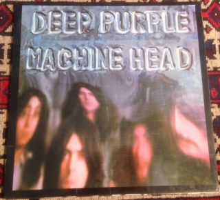 Deep Purple Machine Head 1970s Uk Purple Stereo Vinyl Lp,  Lyric Poster