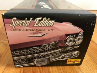 NIB Maisto Cadillac El Dorado Biarritz Pink 1959 Special Edition Die Cast 1:18 6