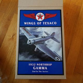 1932 Wings Of Texco Northrop Gamma Airplane Bank Nib Die Cast 2 In Series
