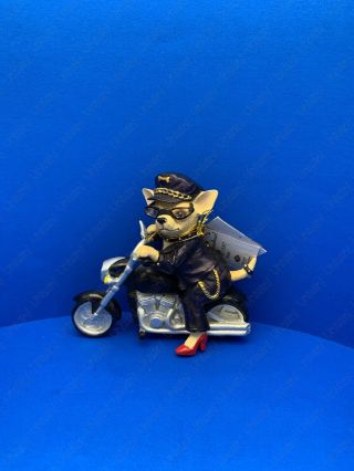 Aye Chihuahua " Biker " Resin Figurine Item No.  13367 By Westland Giftware