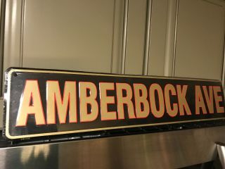 Street Sign Michelob Amber Bock Ave Avenue Beer Metal Sign - 24 " By 5 "