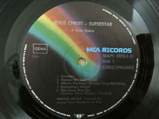 F566 Webber Jesus Christ Superstar 2LP MCA Records MAPS 2075/1 - 2/D Stereo 3