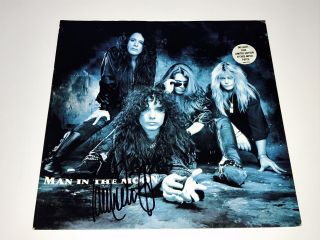 The Scream Signed 12 " Vinyl Record Man In The Moon John Corabi Motley Crue Ratt