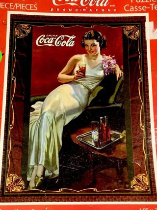 Coca Cola 500 Pc Puzzle Casse - Tete Nib Women Model Pinup Drink Coca Cola