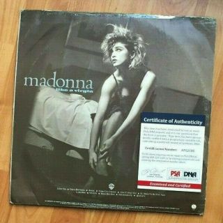 Madonna Like A Virgin Signed Vinyl Lp Record