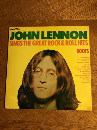 John Lennon - Roots: Sings The Great Rock & Roll Hits Lp,  1975 Adam Viii - A8018