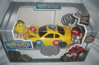 M&m` S Candy Dispenser Race Car Under The Hood Limited Edition Cond.