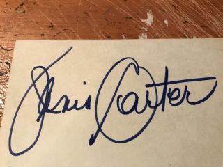 Janis Carter Autograph,  Actress,  “flying Leathernecks”