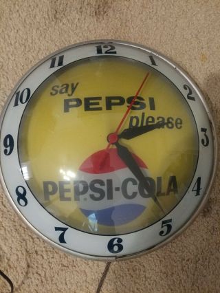 Pepsi Clock Vintage