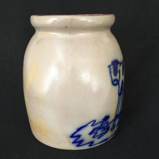 BBP Beaumont Brothers Pottery Cow Salt Glazed Stoneware Crock 1995 5