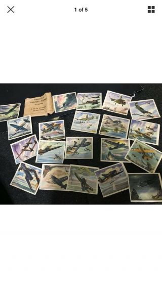 Set Americas Fighting Planes In Action Coca Cola Advertising Cards