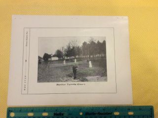 1905 Auburn,  Indiana 1905 Auburn High School Tennis Court.  Yearbook Picture.