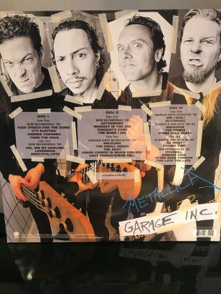 Metallica Garage Inc.  3lp Vinyl Gatefold 1998 Vertigo Label 4