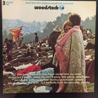 Woodstock Music From The Soundtrack 3 Lps Cotillion Sd3 - 500 Rare Nm