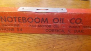 Vintage Wooden Noteboom Oil Co.  Advertising Level - Mid - Century