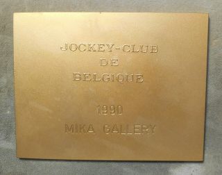 Belgium: Jockey Club De Belgique Thoroughbred Horse Awarded 1990 2