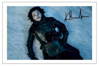 Kit Harington Game Of Thrones Signed Photo Print Autograph Jon Snow