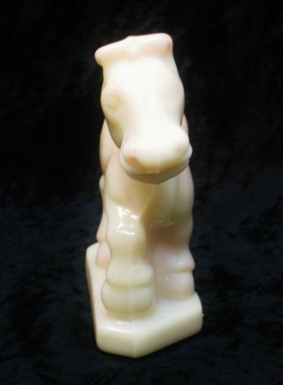 Heisey by Fenton Sparky Horse Figurine for HCA 1992 Rare BURMESE Vaseline 3