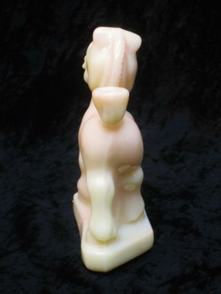 Heisey by Fenton Sparky Horse Figurine for HCA 1992 Rare BURMESE Vaseline 4