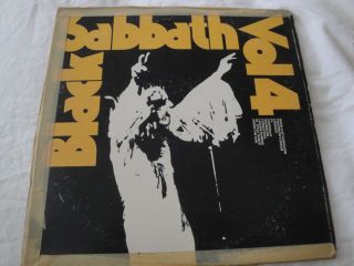 Black Sabbath Vol.  4 Vinyl Lp Album 1972 Warner Bros.  Rec.  Wheels Of Confusion