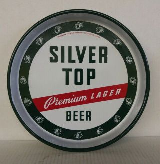 Silver Top Premium Lager Beer Tray Duquesne Brewing Company Pittsburgh Penna Pa