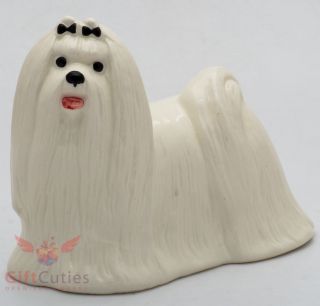 Porcelain Figurine Of The Maltese Dog