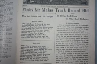 1945 West Flagler Greyhound Racing Program Flashy Sir vs.  Bit of Buzz 2