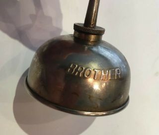 Vintage - Brother Sewing Machine Thumb Pump Oil Can - Vintage Piece 2