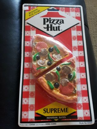 1988 Vintage Pizza Hut Supreme Realistic Play Food