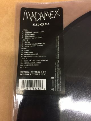 Madonna Madame X - LIMITED EDITION 2 LP RAINBOW PICTURE DISC SET Vinyl 3