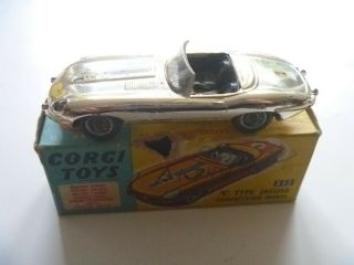 Vintage Corgi Toys Boxed E Type Jaguar Competition Model No Figure