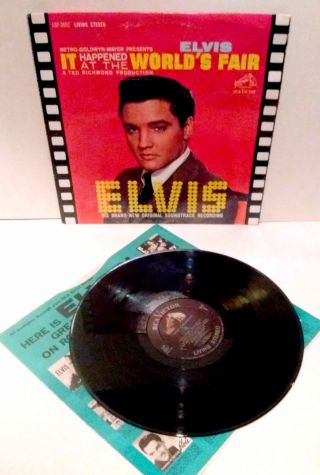 1st Living Stereo Press Elvis Presley It Happened At The Worlds Fair Lp 1963