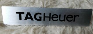 Tag Heuer Watch Visual Display Sign For Authorized Dealers In Case Display.
