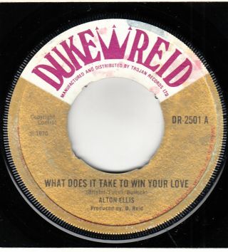 60s 70s Skinhead Reggae Alton Ellis What Does It Uk 7 " Vinyl 45