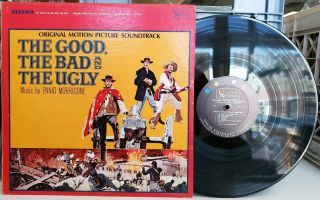 Ennio Morricone - The Good,  The Bad & The Ugly Ost Ua Lp Vg,  Soundtrack Og Lbl