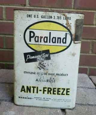 Paraland Anti - Freeze Can Vintage Phillips Petroleum Company Gallon Man Cave