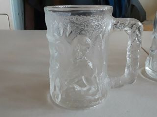 Vintage McDonalds Batman Forever 1995 Glass Mugs Complete Set of 4 5