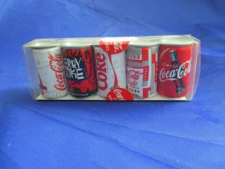 Coca Cola Miniature Can Set 1997 In Package