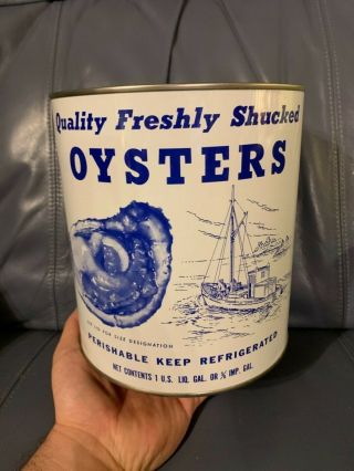 1 Gallon Quality Freshly Shucked Oysters Can Madison Seafood Co Madison Md 116