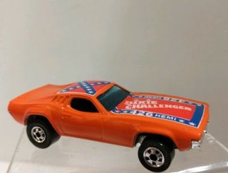 Hot Wheels Vintage 1970 Dixie Challenger Made In Hong Kong