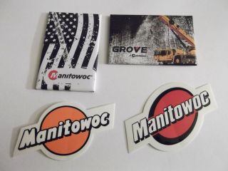 Oilfield Manitowoc Crane Hardhat Stickers & Magnets Workers Mining Sticker